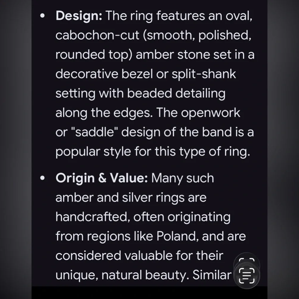 925 Sterling Silver style ring